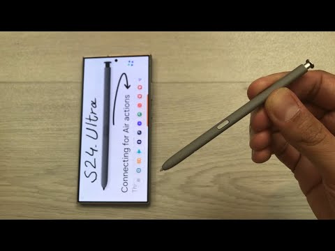 Samsung Galaxy S24 Ultra - How to Connect S Pen for Air Actions & Charging - 2 Methods