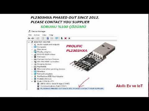 PL2303HXA PHASED OUT SINCE 2012. PLEASE CONTACT YOU SUPPLIER SORUNU ÇÖZÜMÜ (100)