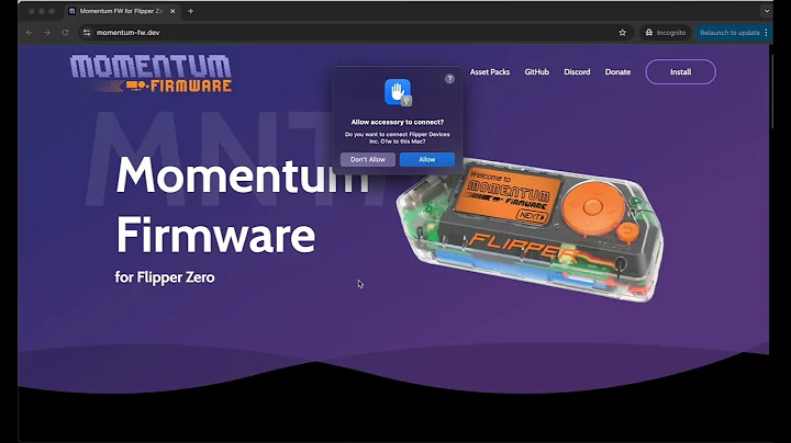 How to Install Momentum Firmware to Flipper Zero