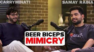 Coffee Roast With Samay & Carryminati Carryminati Mimicry Of Beer Biceps - Samay Raina Podcast