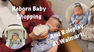 Feeding Reborn Baby Josie At Best Walmart Ever! Reborn Doll Outing Shopping