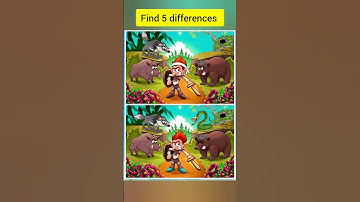 IQ challenge find 5 differences #shorts #puzzle #quiz #image #braintest #spotthedifference