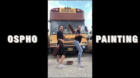Ospho & Rustoleum Painting // Bus Conversion