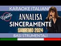 Annalisa - Sinceramente - Karaoke Sanremo 2024 🎤