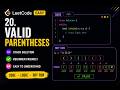 leetcode 20. Valid Parentheses