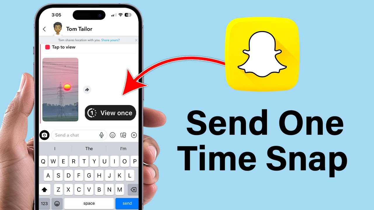 How to send one time snap on Snapchat (Android & iOS) - YouTube