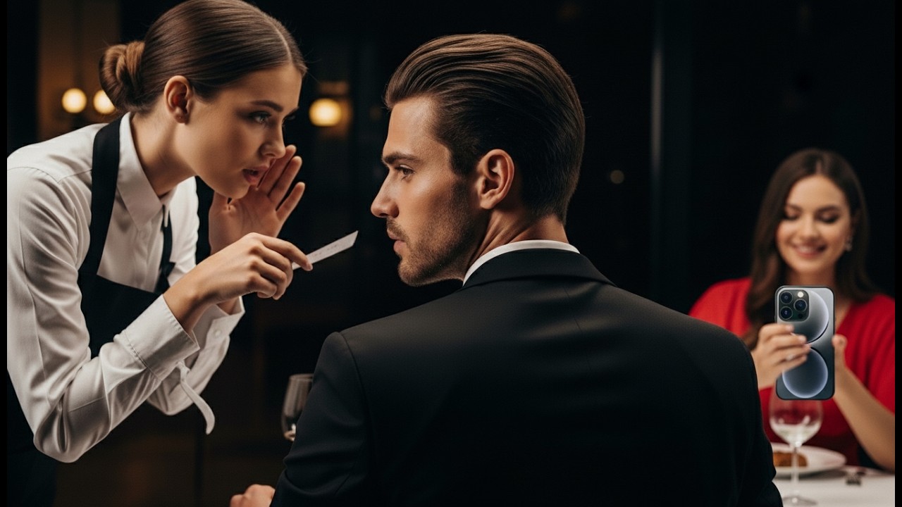The Waitress Slipped a Note to the Mafia Boss — Exposing His Fiancée’s Deadly Betrayal