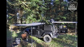 SOLO Camping in 'Mini Scandinavia' [Relaxing, Sleeping in my Jeep] ASMR