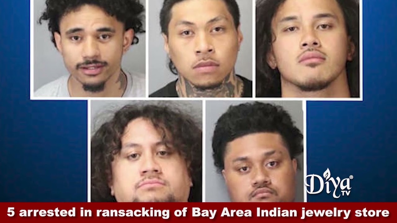 Пятеро арестованы за драматическое ограбление ювелирного магазина Indian в Саннивейле, в котором ...