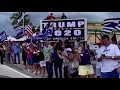 Trump departing Jupiter - Silent Majority wasn’t silent in Florida