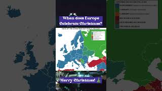 When does Europe celebrate Christmas? #shorts #christmas