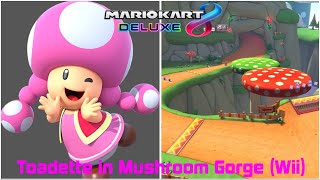 Mario Kart 8 Deluxe Toadette In Mushroom Gorge Wii