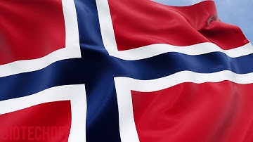 Det Norske flagg / The Norwegian flag animation 4K UHD
