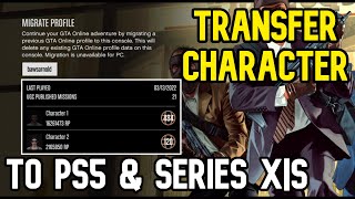 Gta Online Character Transfer To PS5 Or Xbox Series X|S