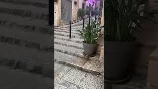Waterfall in Valletta, Malta.
