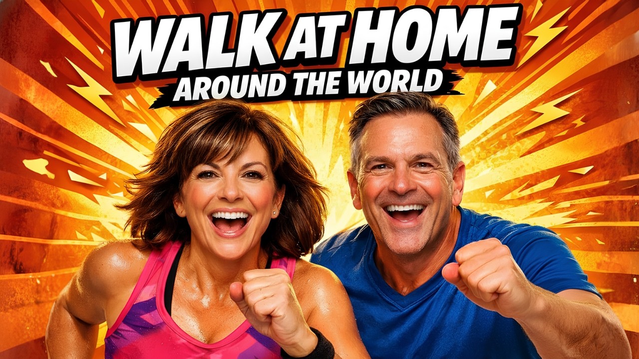 20 Min Global WALKING WORKOUT 🌍 | 2400 Dopamine steps AT HOME