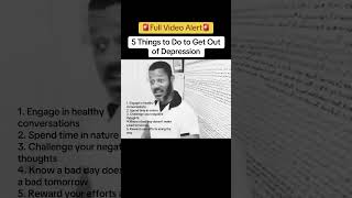5 Things to Do to Get Out of Depression