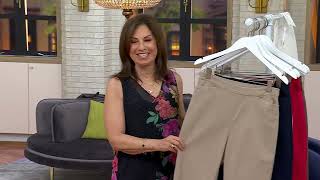 Susan Graver Ultra Stretch Pull-on Pedal Pushers with Pockets on QVC