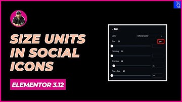 Size Units in Social Icons Widget in Elementor 3.12 | Icon Size | Blogging Unplugged Clips