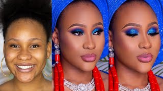 NIGERIAN BRIDAL MAKEUP & GELE TRANSFORMATION