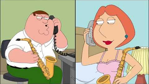 Peter & Lois Griffin Phone Sax