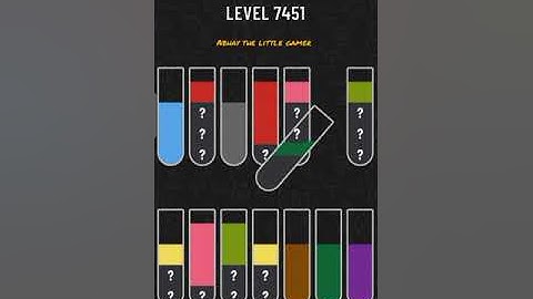 Water sort puzzle level 7451