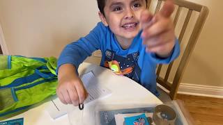 Unboxing Little Passports Subscription Box with Atypical Child (Autism)