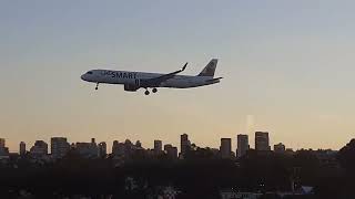 Airbus A 321 Neo CC-DIS JetSmart aterrizando pista 13