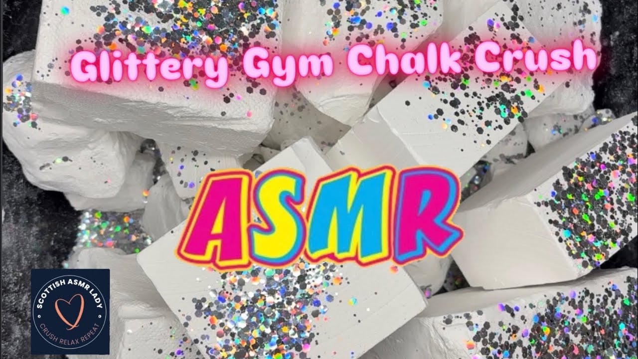 Fresh Gym Chalk Crush with Glitter • ASMR