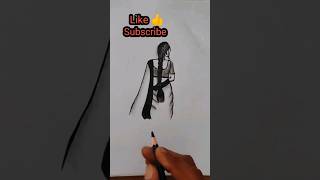 creative drawing ideas ||easy girl drawing #shorts #shortsfeed #trending #trendingaudios #love #song