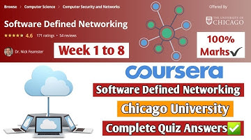 Software Defined Networking | Chicago University | Coursera | Week 1 to 8 | Complete Quiz Answers