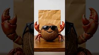 I Put a Coconut and a Crab Inside an Envelope… What Rolled Out Was Too Cool 😎🥥🦀
