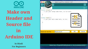 Make Your  Own Header and Source file in Arduino IDE | Split Your Code in .C and .H | #ccode