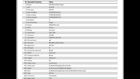 Extended File Properties Using Microsoft Access