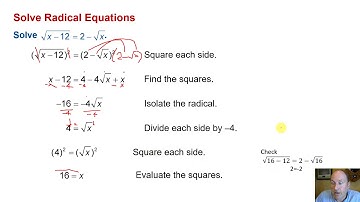 6 7 Solving Radical Equations and Inequalities
