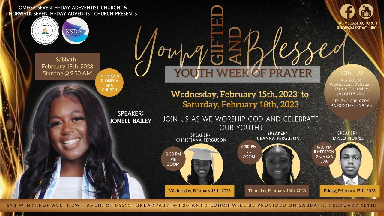 Omega SDA Youth Week of Prayer YouTube
