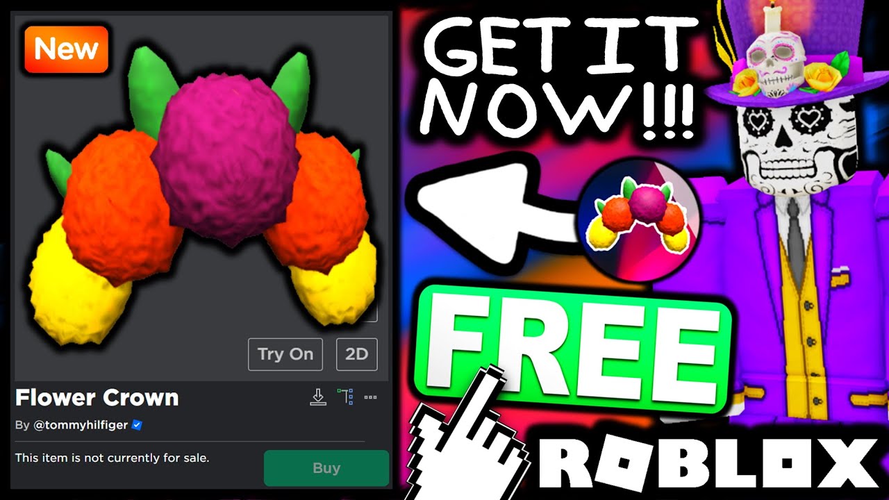 FREE ACCESSORY! HOW TO GET Flower Crown! (ROBLOX Tommy Play Event) 