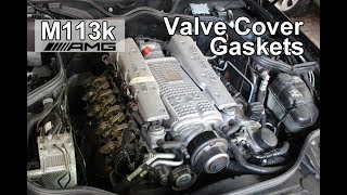 How to Replace Valve Cover Gaskets on a Mercedes E55 AMG  M113k Engines (CLS55, SL55, S55, G55)