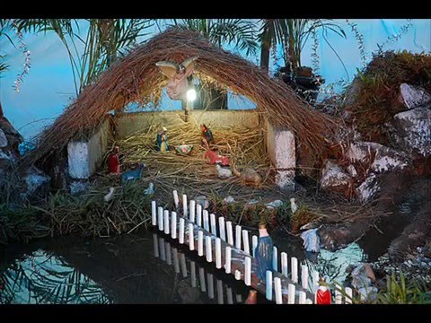 Beautiful Christmas Crib Decoration  YouTube