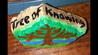 Tree of Knowledge Painted Rock / R.I.P. Stone City General Store
#RockPainting #StoneCityIA #GrantWood #Art #Crafts #GeneralStore #Limestone #Quarries #Eastern #Iowa #JonesCounty #Anamosa #Wapsi #Wapsipinicon #River Tree of Knowledge Painted Rock / R.I.P. Stone City General Store