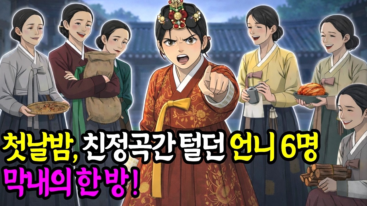 첫날밤, 언니 여섯이 친정곡간을 약탈했다… 스무살 막내는 이를 악물었다 | 옛날이야기 | 수면동화 | 야담