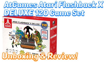 AtGames Atari FLASHBACK X 10 DELUXE Unboxing & Review, 120 Games