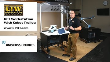 Cobot Trolley with Height Adjustable RCT Workstation | Robot-Ready | LTW Ergonomic Solutions