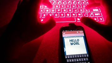 Laser Keyboard & Samsung Galaxy (Celluon Magic Cube)