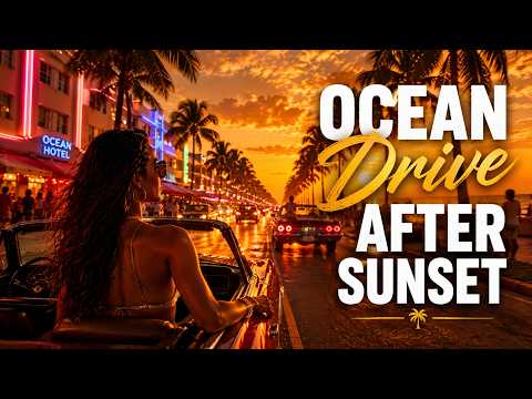 Ocean Drive After Sunset | Mix Summer Night Drive, Beach Vibes & Feel Good Music