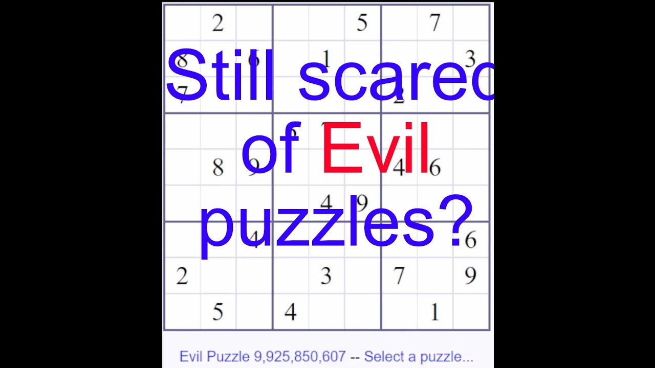Evil Puzzles Tamed YouTube
