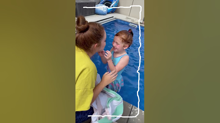 Mom PUSHED her in!! Adley learns to dive in backyard swimming pool! #Shorts