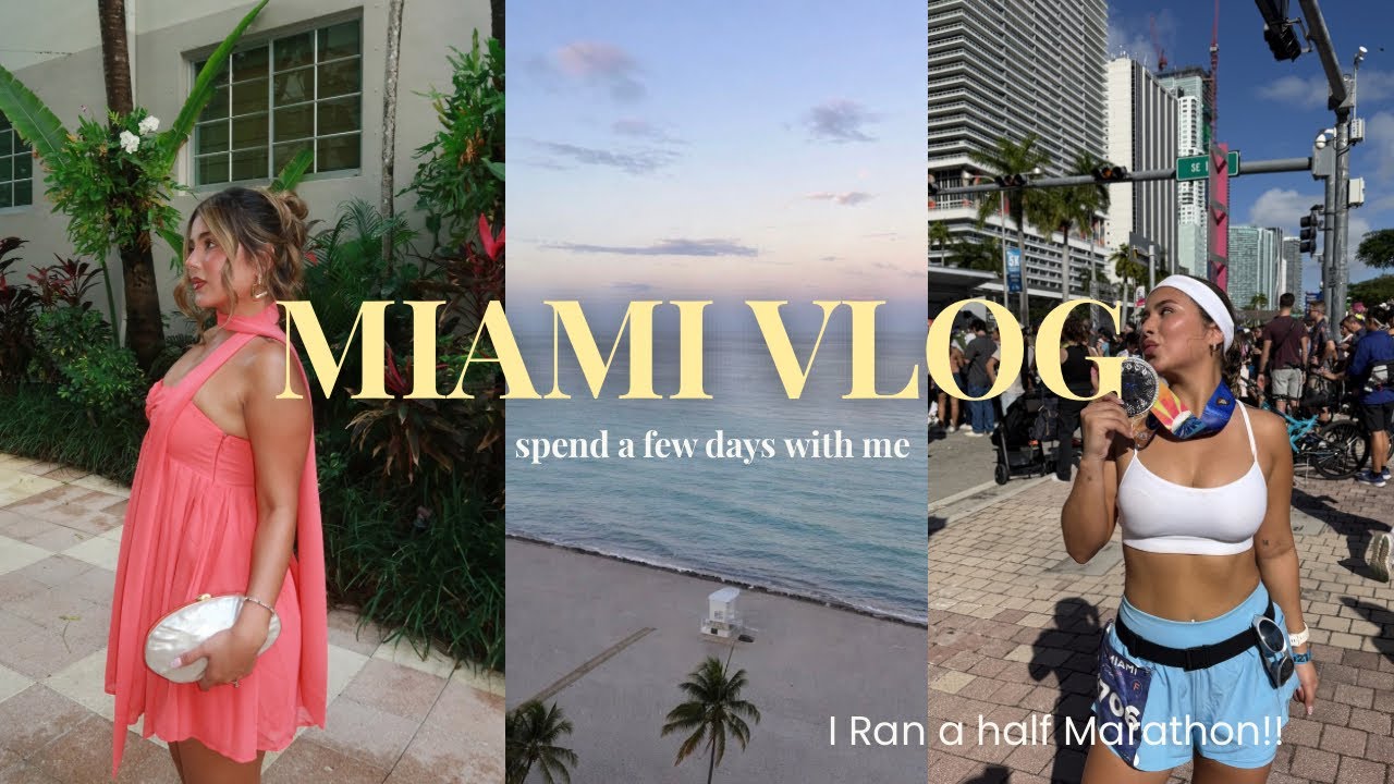 Miami vlog | I ran a half marathon!!