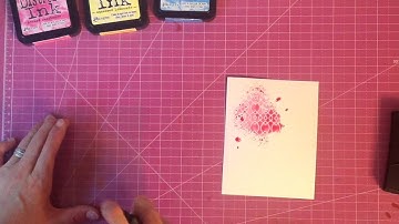 Distress Ink Watercolor Resist Background