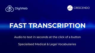 DigiWeb Fast Transcription + AI